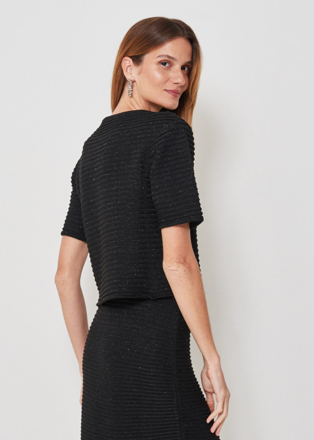 47.40.3301PTO BLUSA TRICOT ROUGE COM LUREX