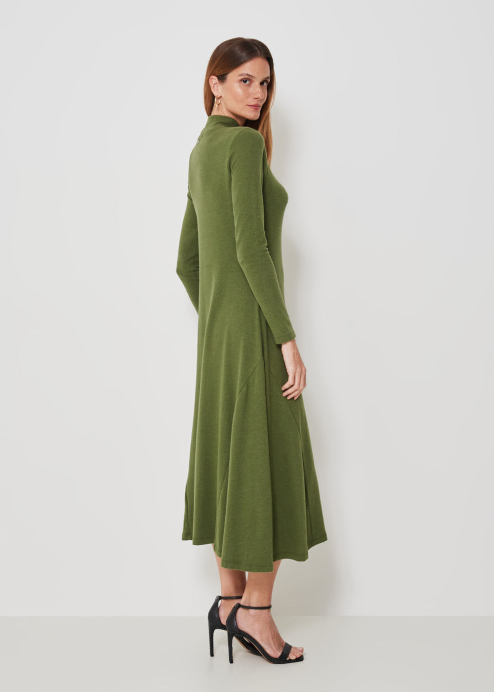63.13.3301MSG VESTIDO MIDI DE MALHA GOLA TRANSPASSADA
