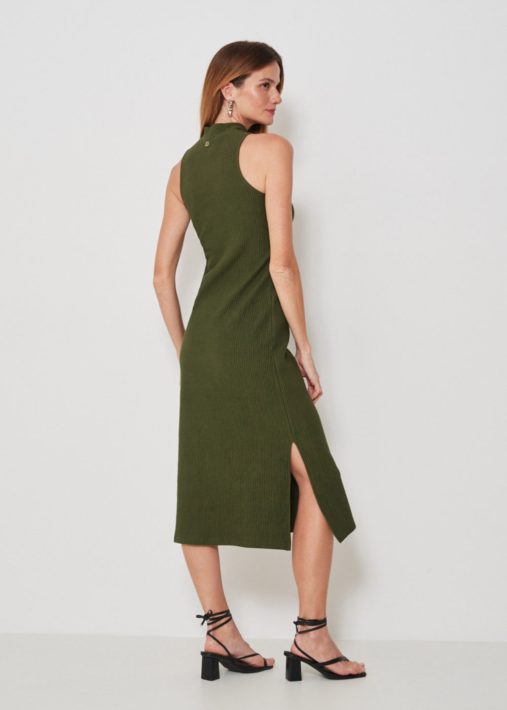 63.11.3301MSG VESTIDO MIDI MALHA TEXTURIZADA