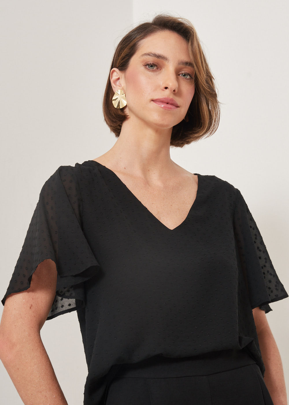57.40.3301PTO BLUSA M/C DECOTE V