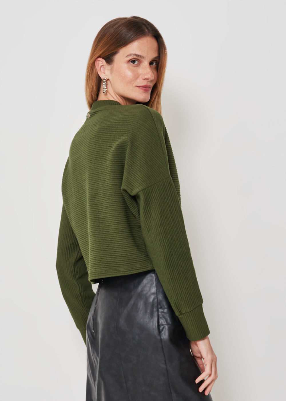 66.40.3305MSG BLUSA MALHA MANGA LONGA TEXTURIZADA