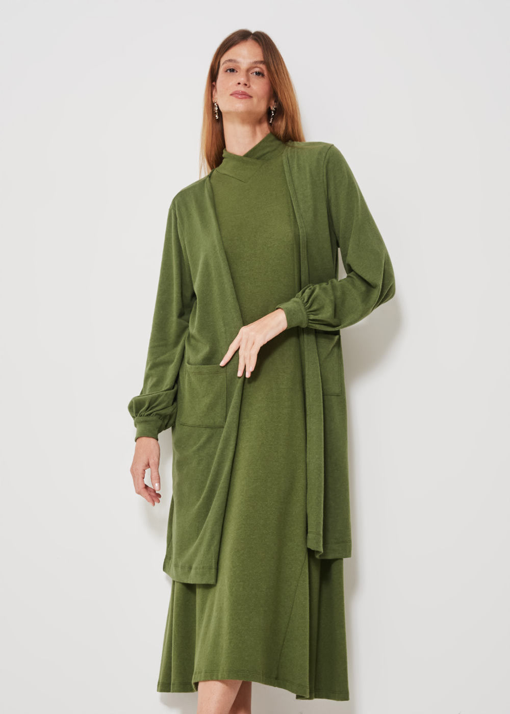 61.30.3303MSG CARDIGAN MALHA COM BOLSOS