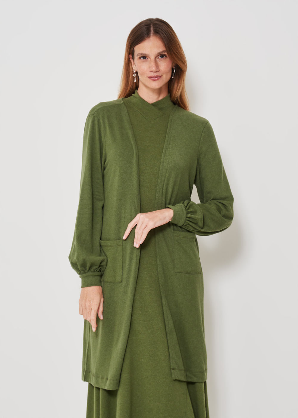 61.30.3303MSG CARDIGAN MALHA COM BOLSOS