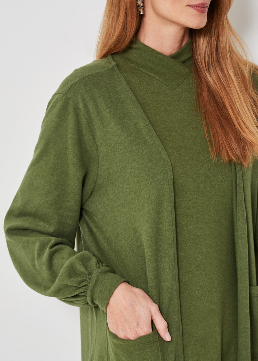 61.30.3303MSG CARDIGAN MALHA COM BOLSOS