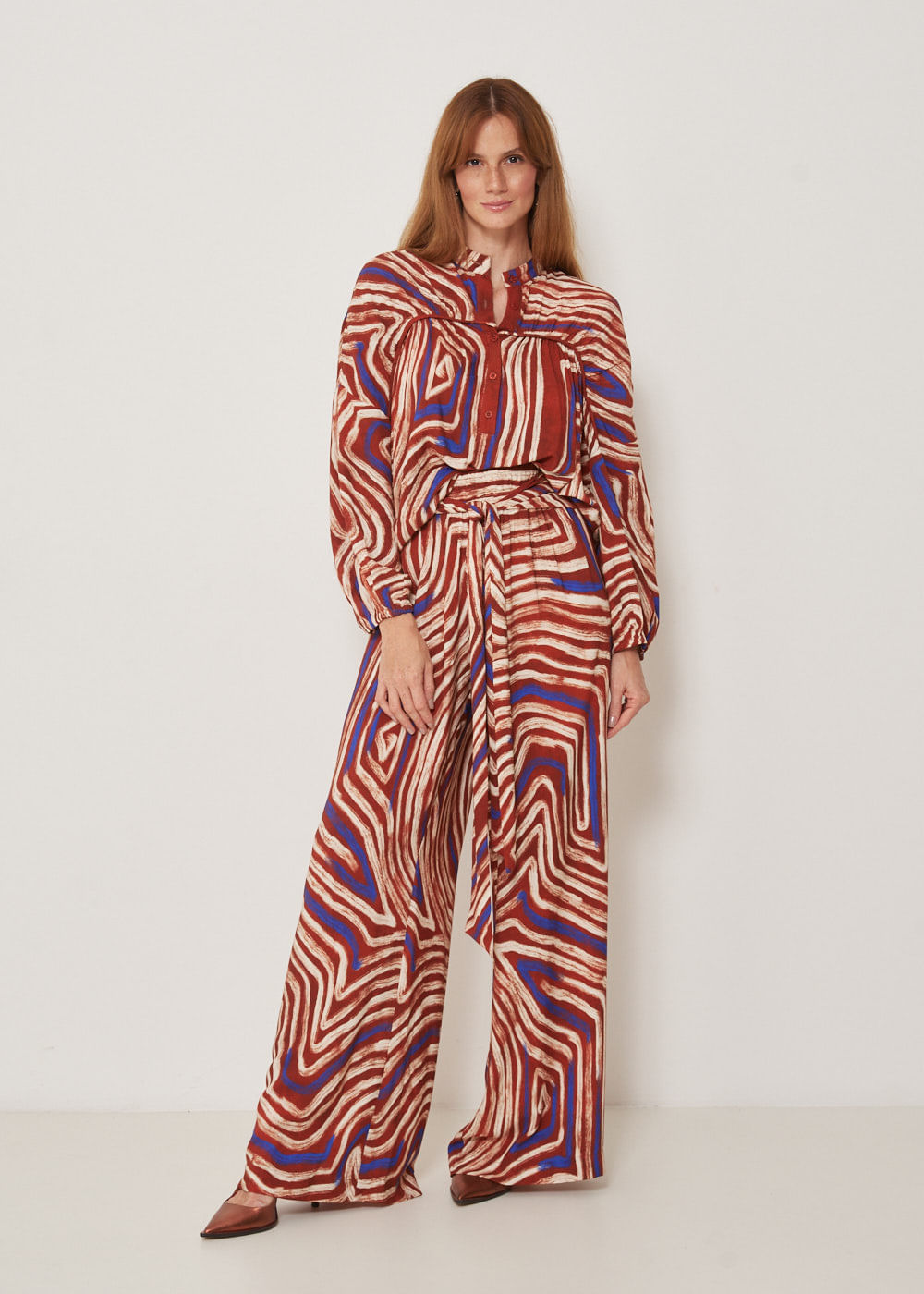 52.23.3307EST CALÇA PANTALONA ESTAMPA LABIRINTO