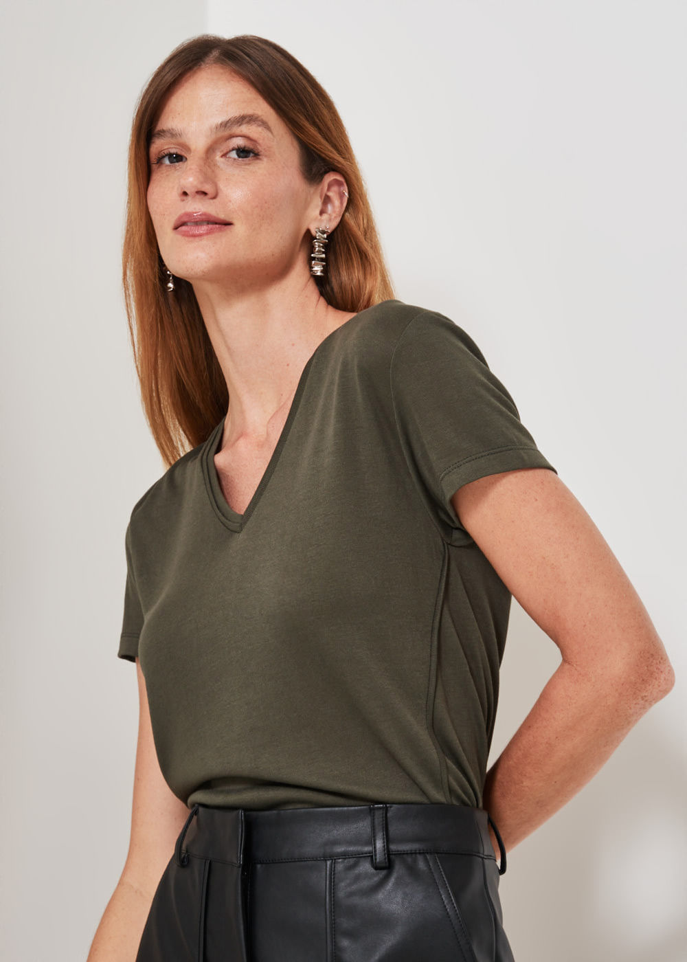 67.10.3303MSG BLUSA MANGA CURTA DECOTE V
