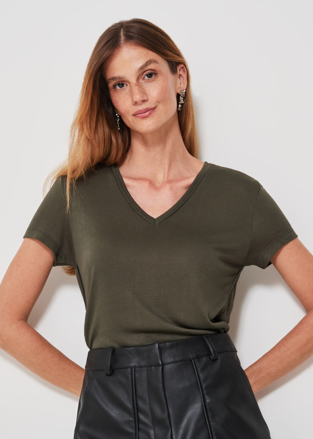 67.10.3303MSG BLUSA MANGA CURTA DECOTE V