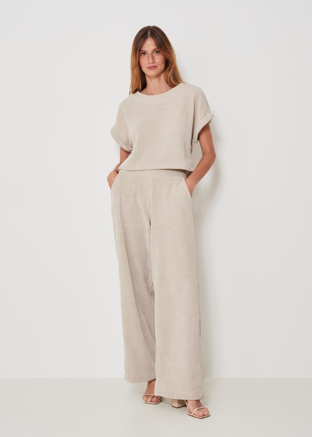 62.30.3313ARE CALÇA PANTALONA MALHA TEXTURIZADA