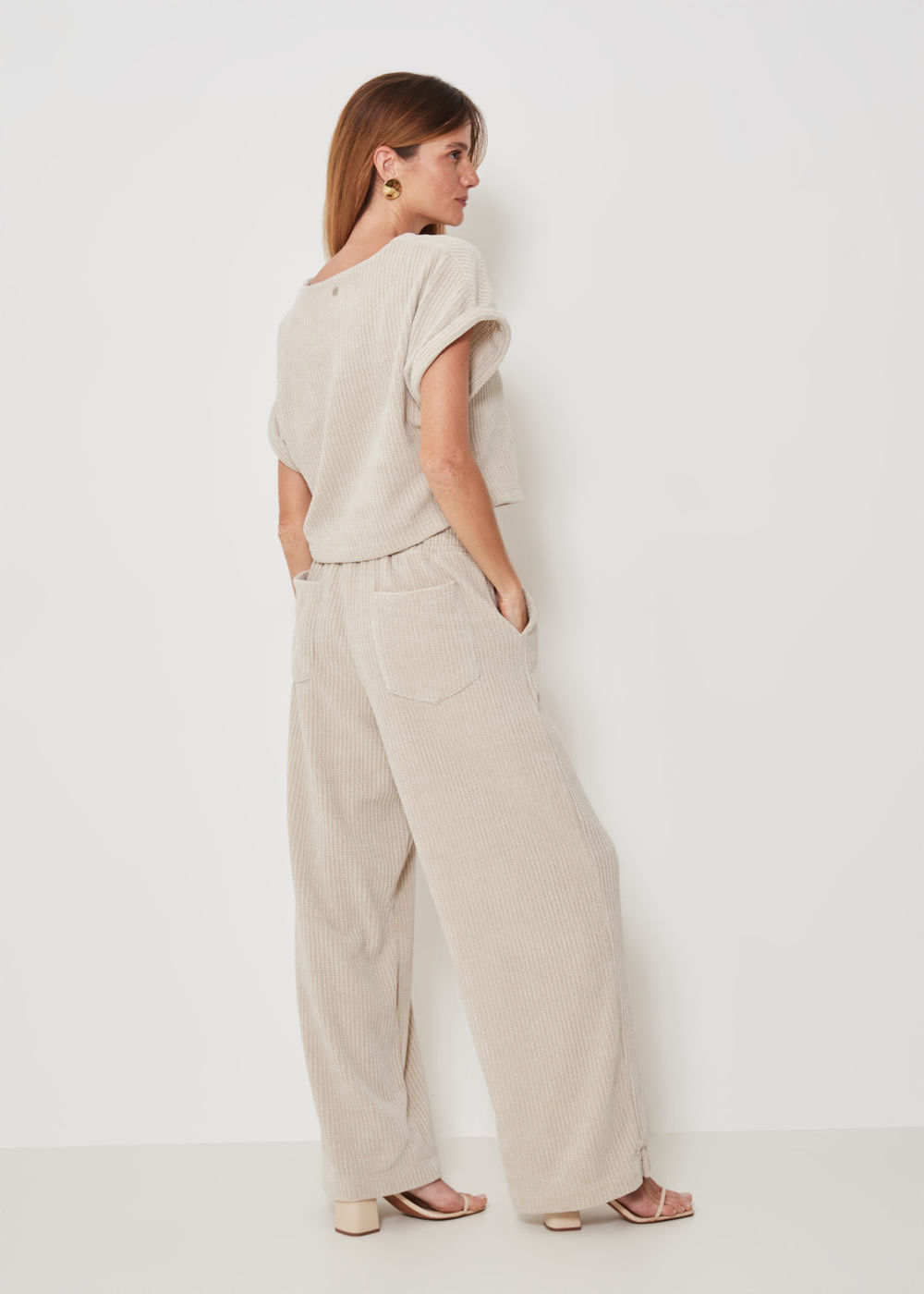 62.30.3313ARE CALÇA PANTALONA MALHA TEXTURIZADA