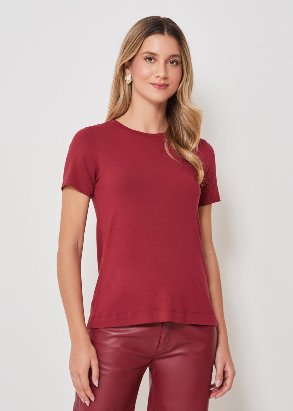 67.10.3302VIN T-SHIRT BÁSICA MALHA GOLA CARECA