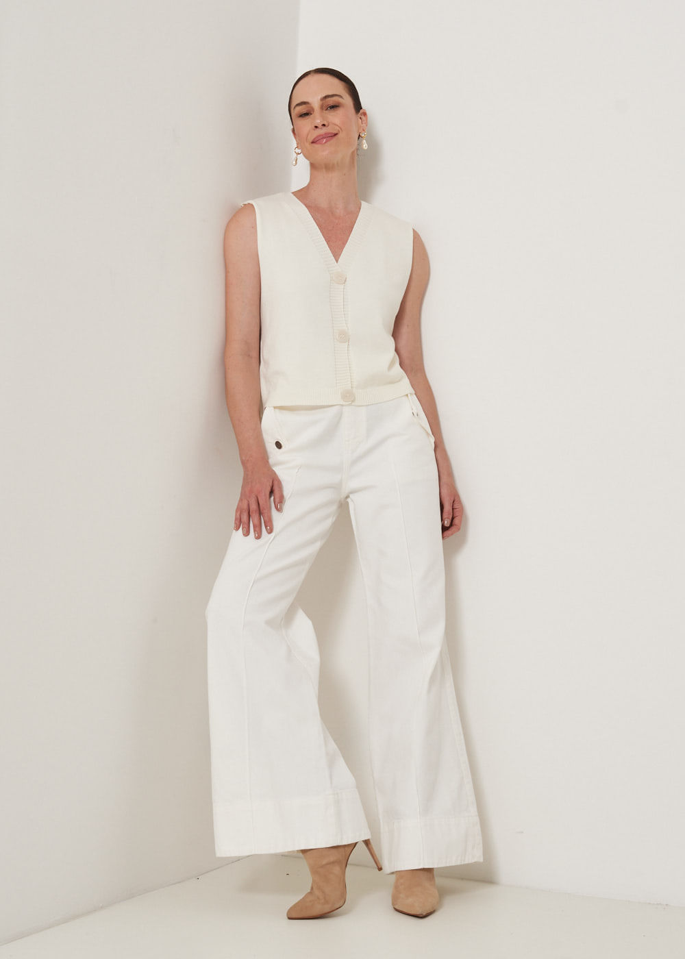 12.75.3303OFW CALÇA PANTALONA SARJA BARRA LARGA