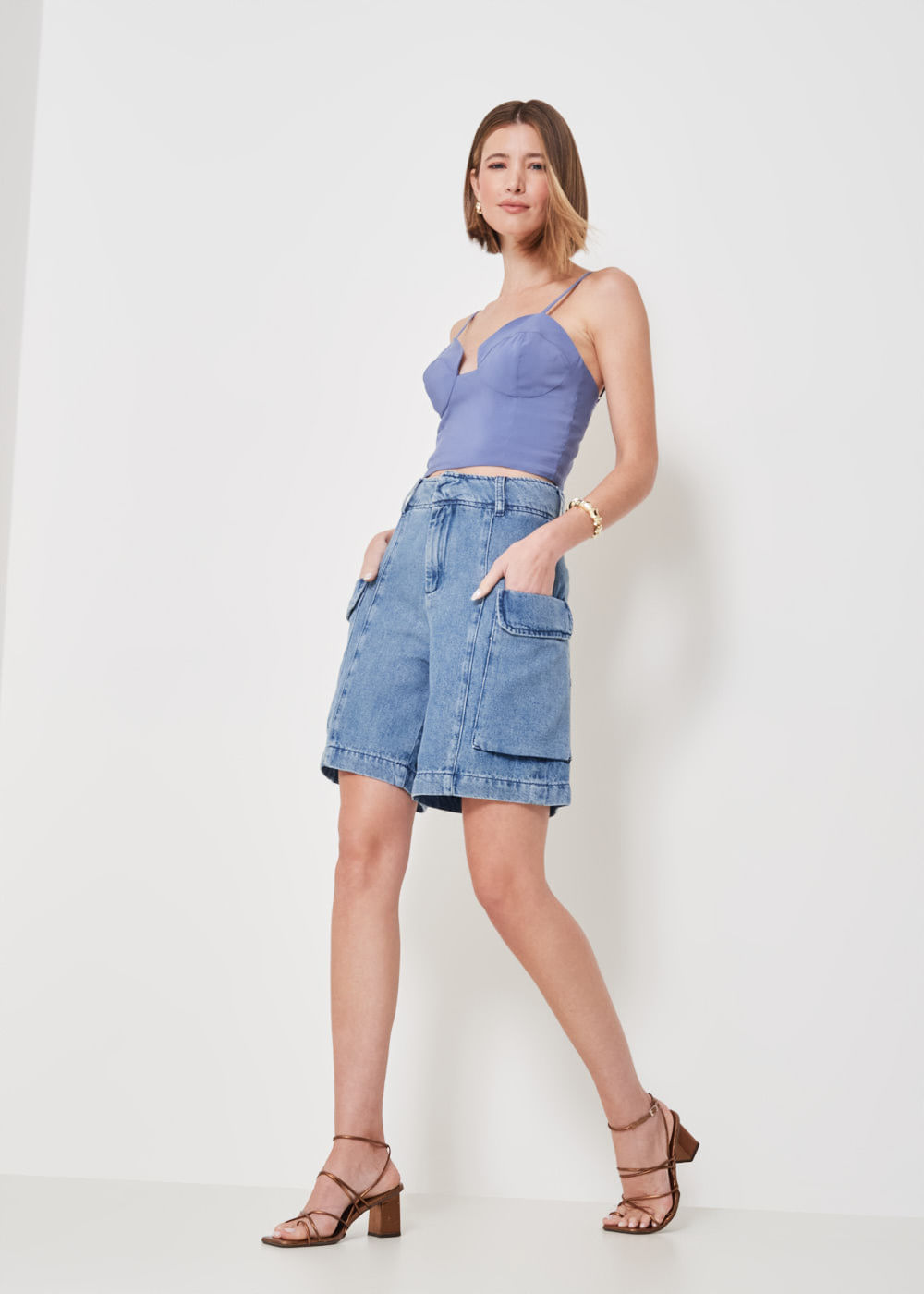 12.50.3401DES BERMUDA JEANS CARGO