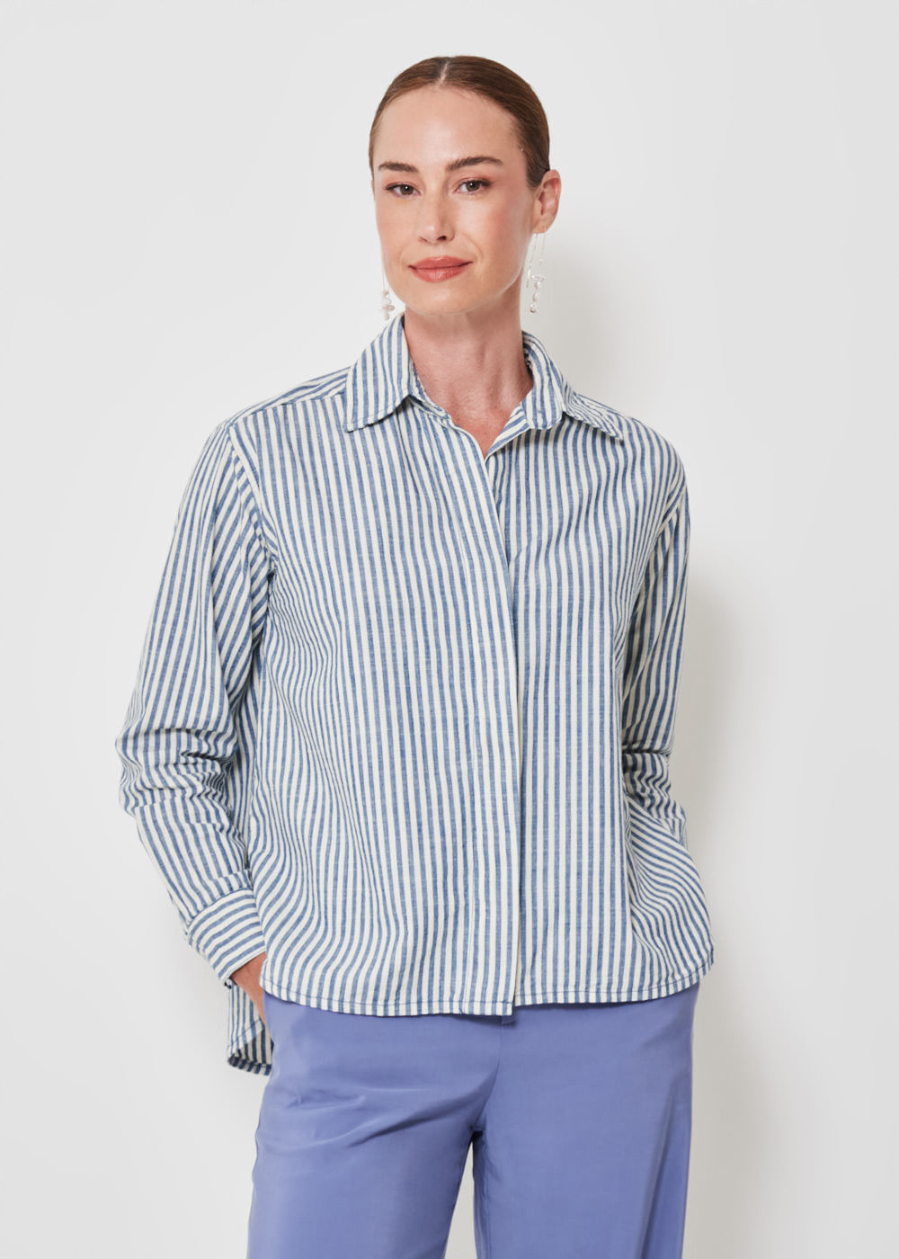 15.10.3404LIS CAMISA SARJA LISTRADA