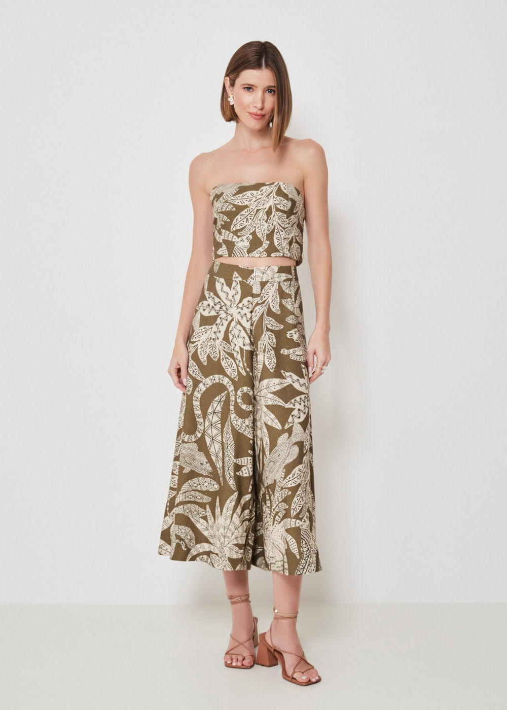 52.23.3412EST CALÇA PANTACOURT ESTAMPA COQUEIRO TRIBAL