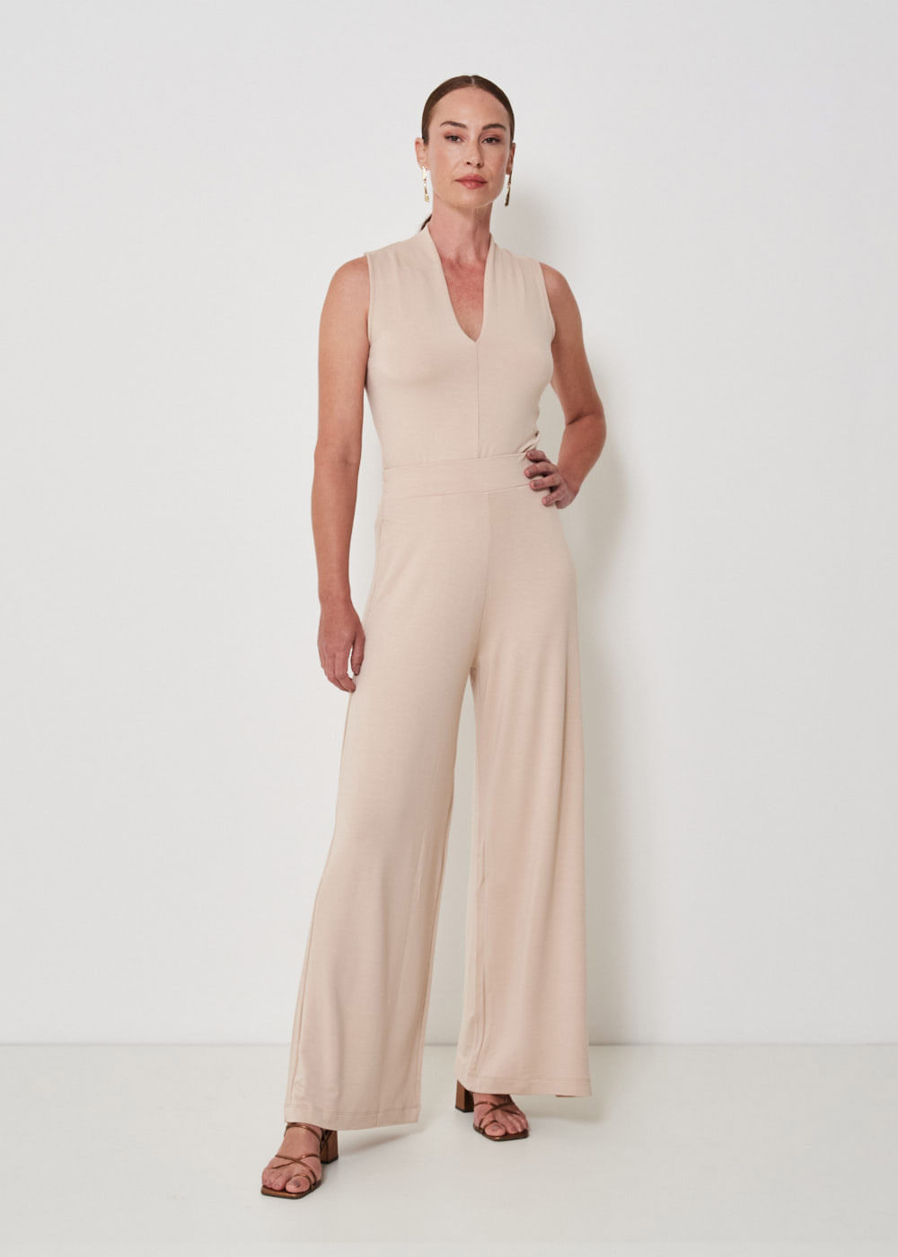62.30.3404CRU CALÇA PANTALONA MALHA COM BOLSOS