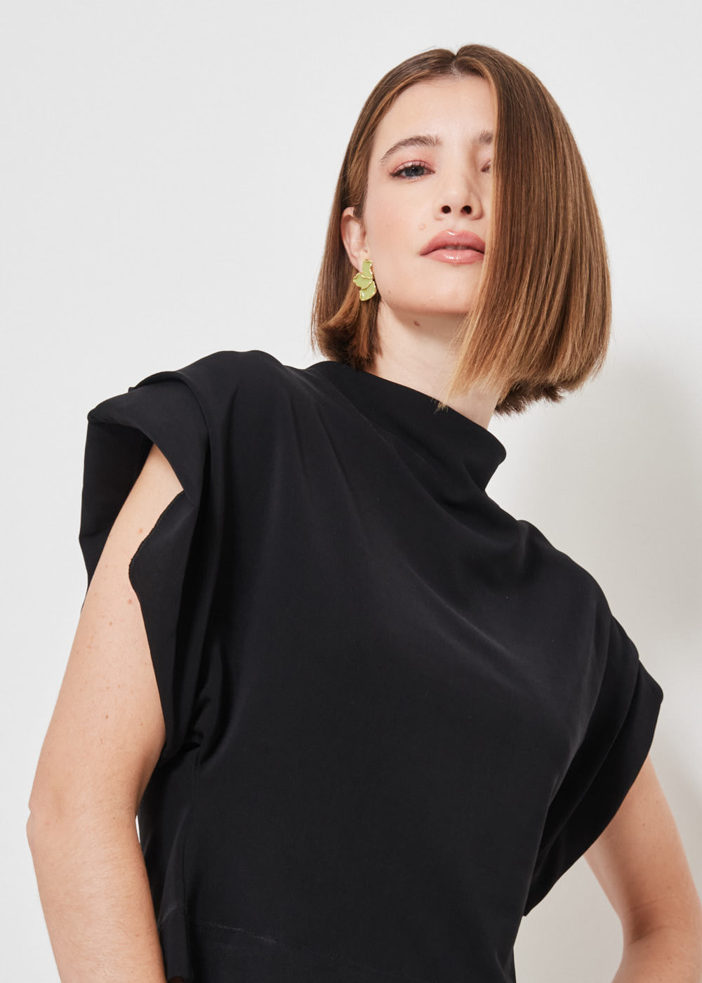 67.40.3406PTO BLUSA M/C MALHA COM OMBREIRAS HIGHLINE