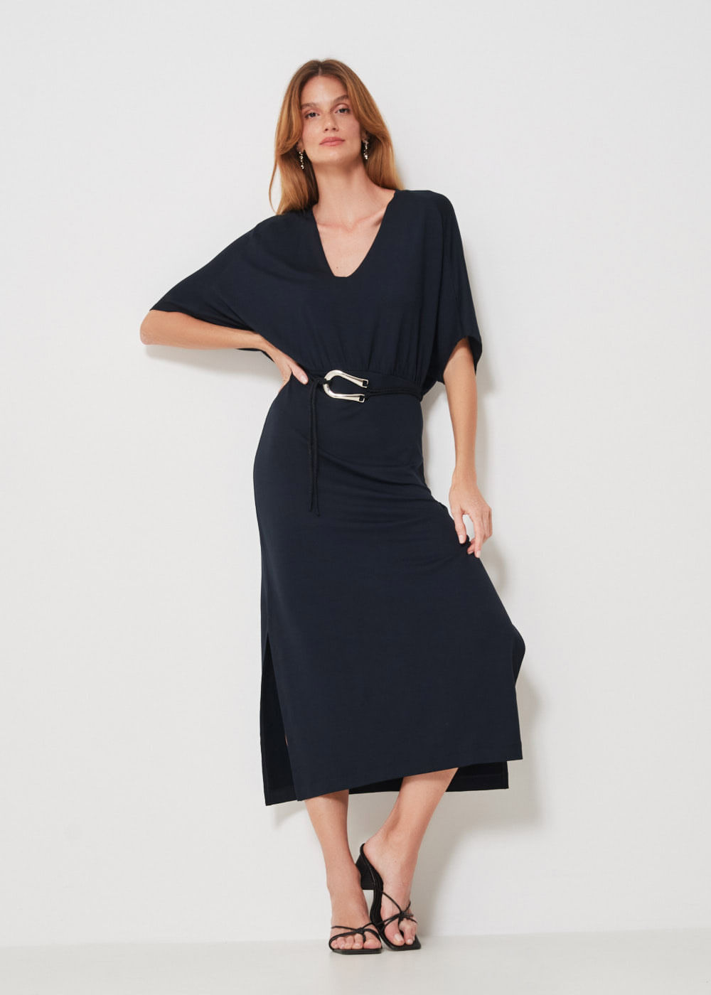63.12.3401PTO VESTIDO MIDI MALHA COM CINTO