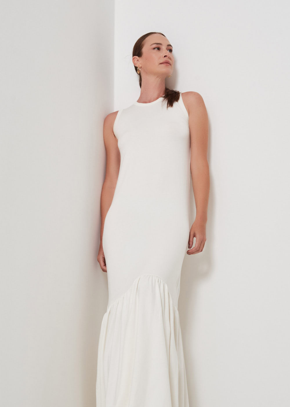 63.40.3401OFW VESTIDO LONGO MALHA COM RIBANA