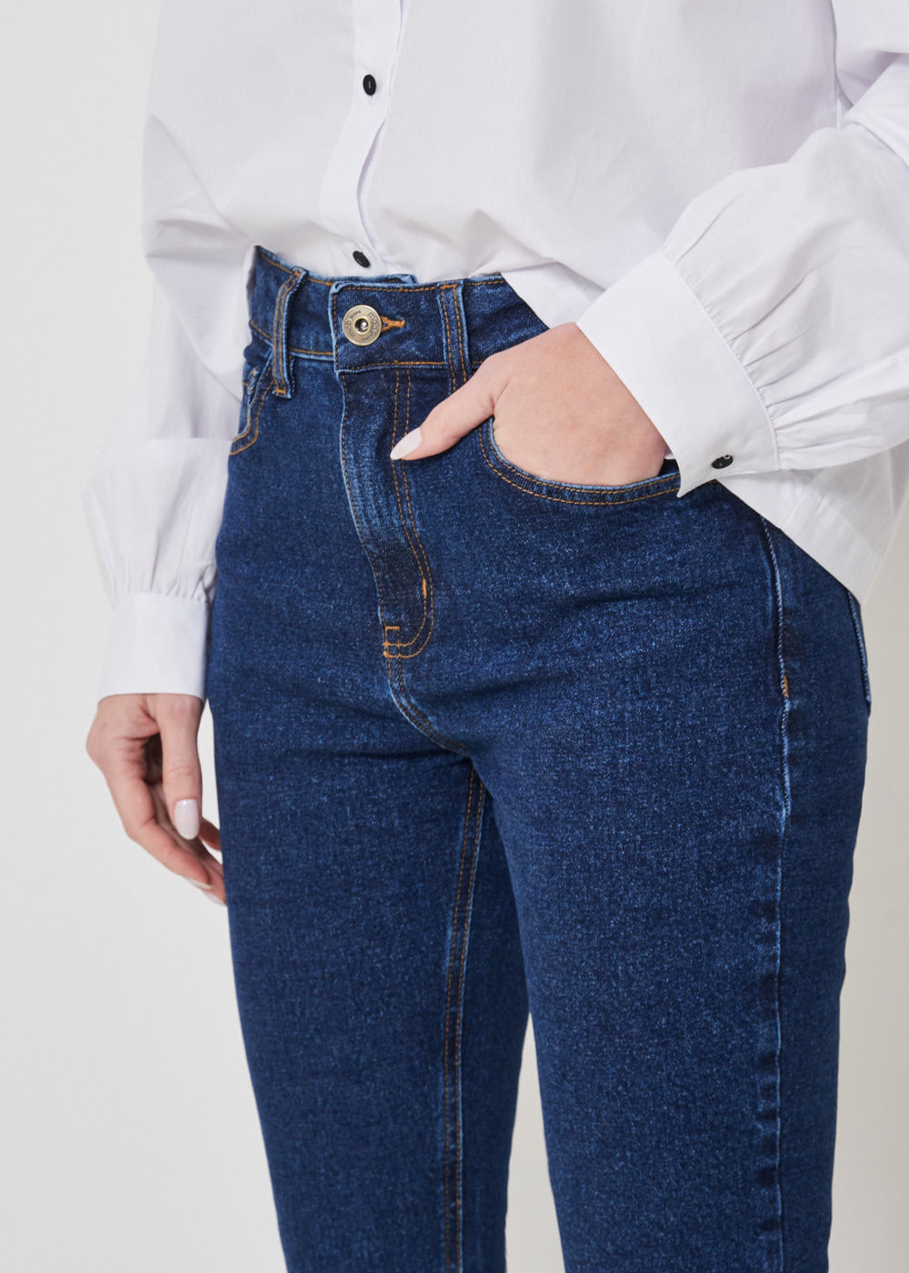 12.20.3402DES CALÇA JEANS SKINNY PESPONTO