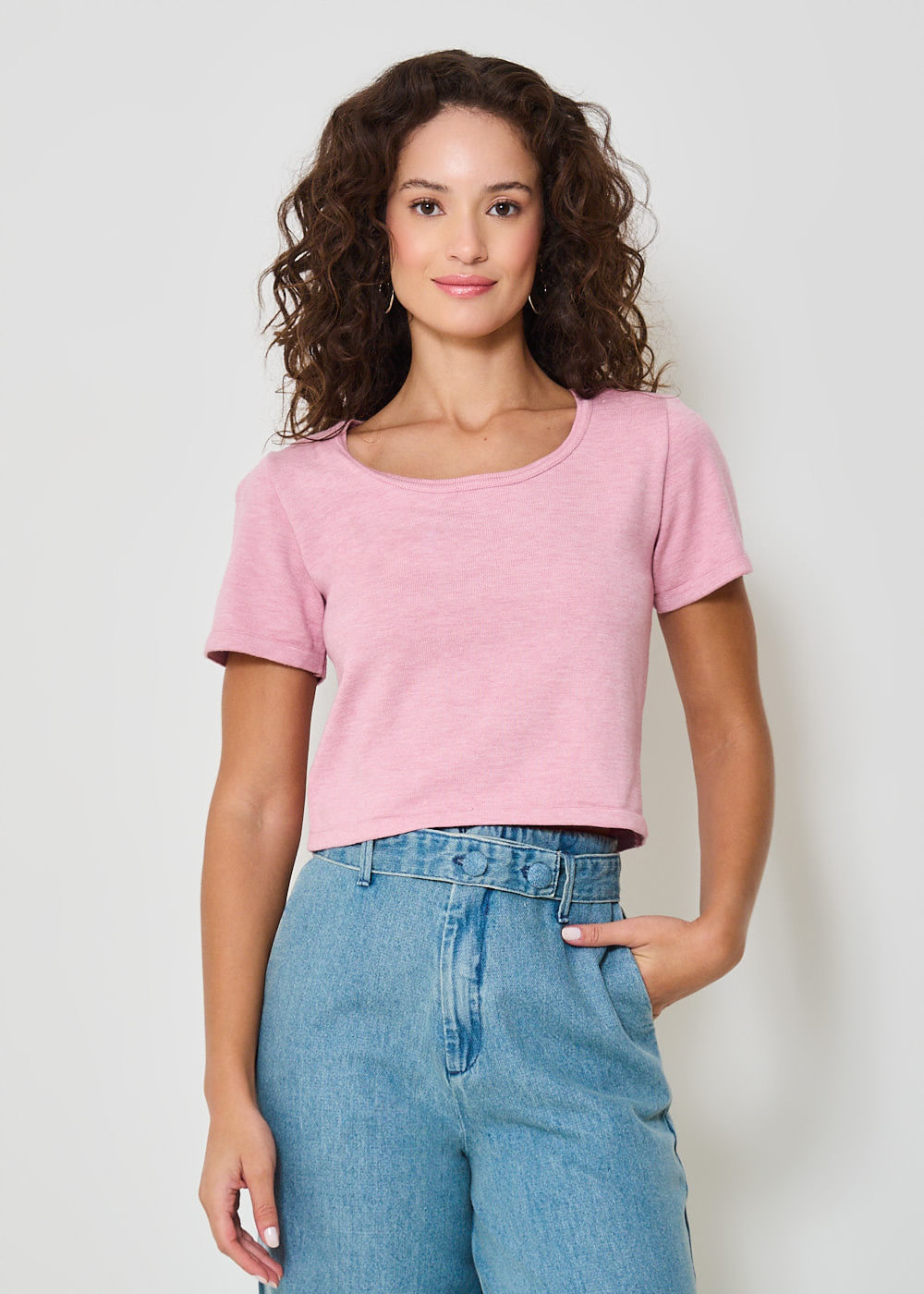47.40.3404RSE BLUSA M/C DECOTE REDONDO TRICOT ESSENCIAL