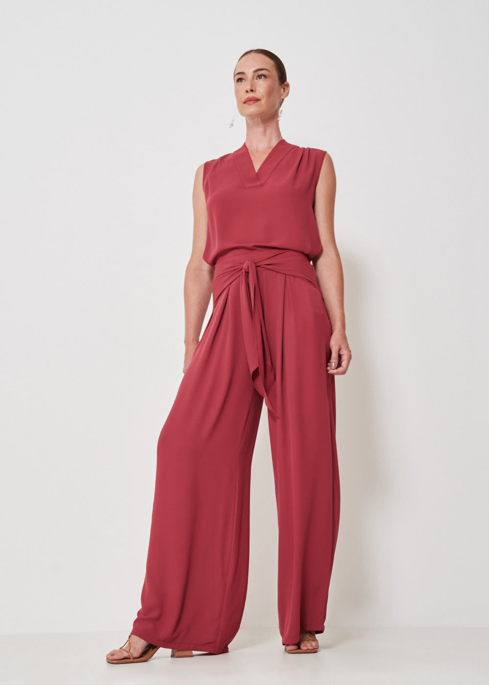 52.10.3410VIN CALÇA PANTALONA CHIFFON FAIXA