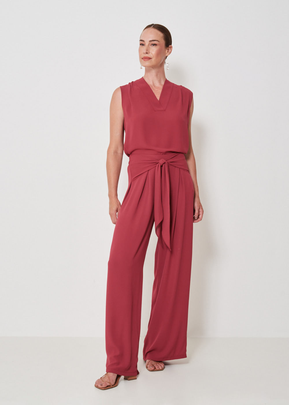 52.10.3410VIN CALÇA PANTALONA CHIFFON FAIXA