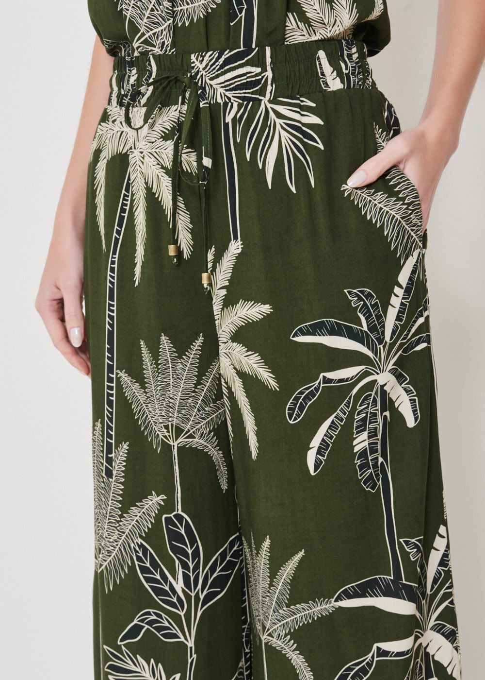 52.23.3409EST CALÇA PANTALONA ESTAMPA TROPICAL PALM
