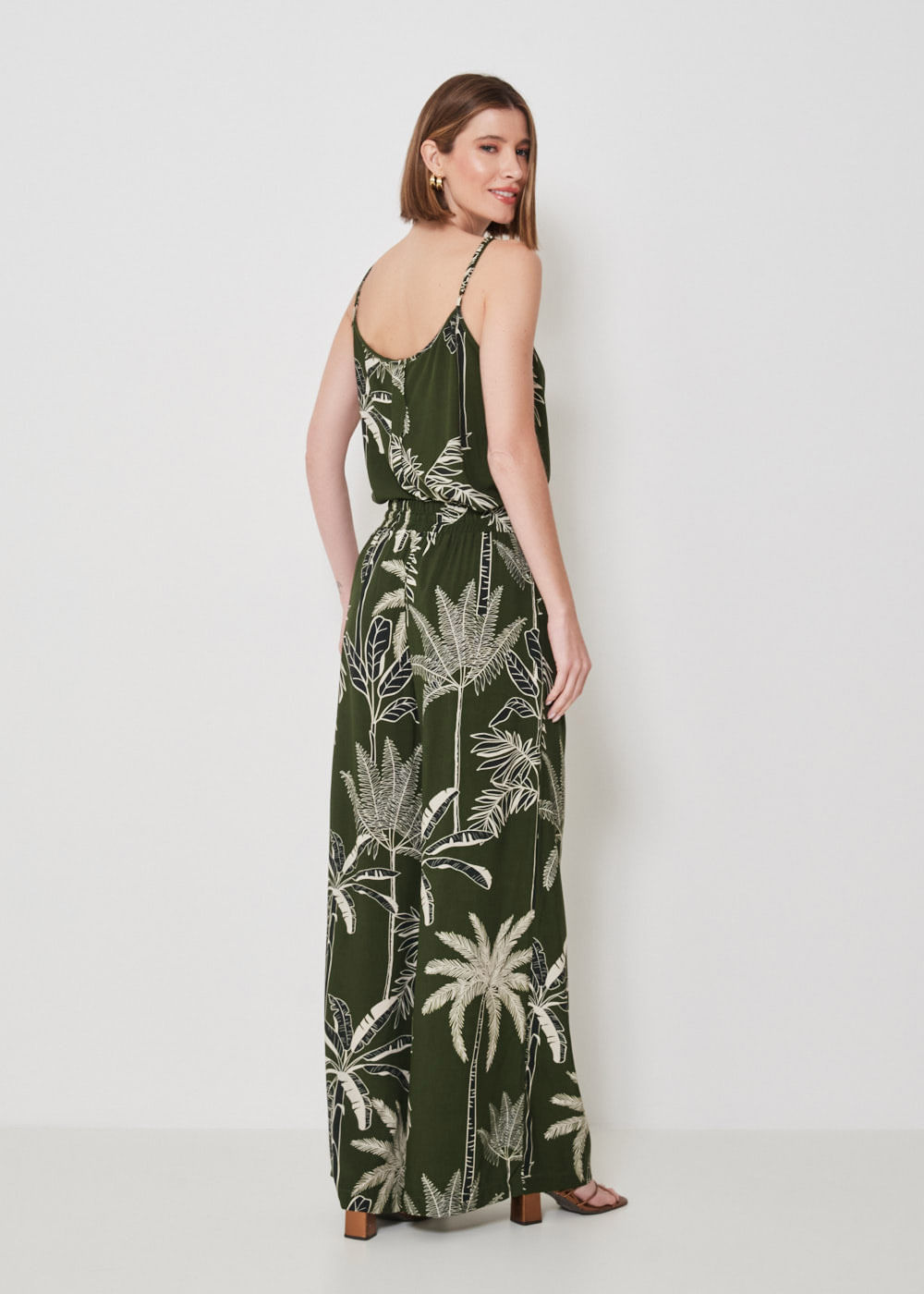 52.23.3409EST CALÇA PANTALONA ESTAMPA TROPICAL PALM