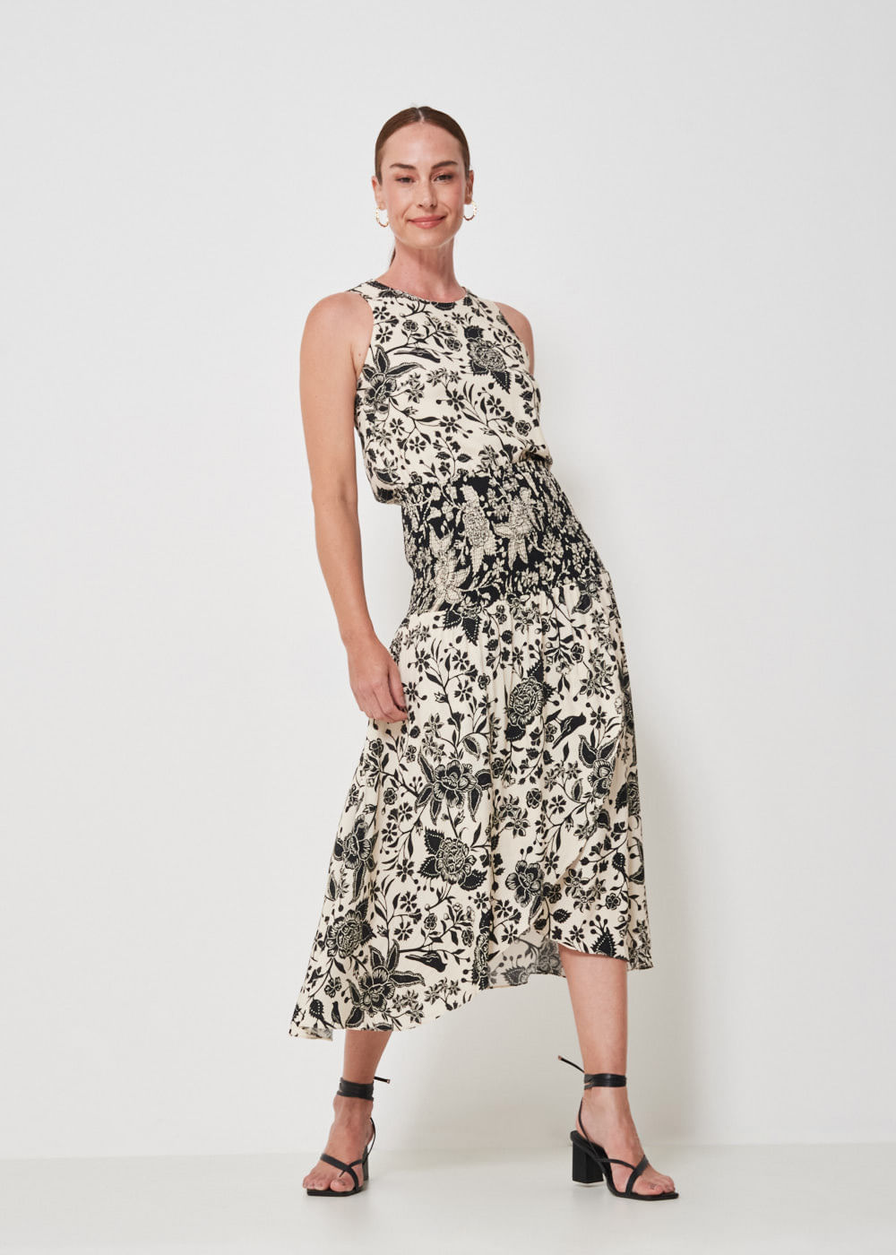 54.21.3403EST SAIA MIDI COMPOSE ESTAMPA FLORAL LEAVES