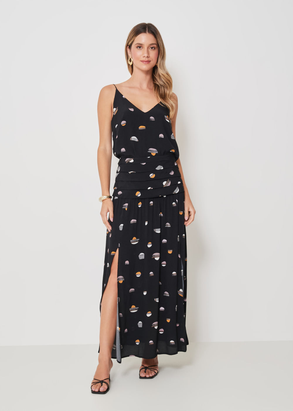 54.40.3407EST SAIA LONGUETE ESTAMPA NIGHT DOTS