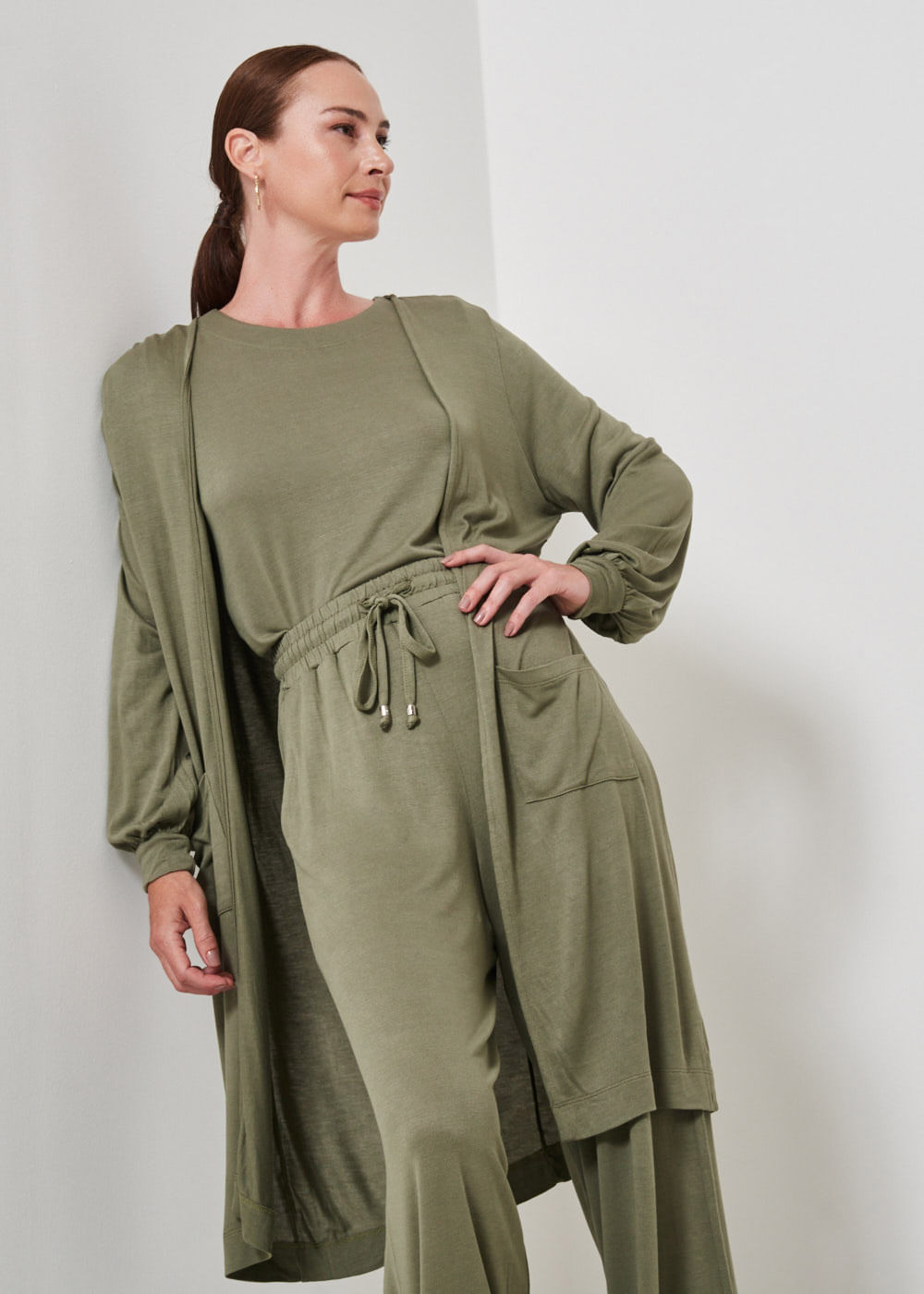 61.30.3401VDM CARDIGAN MALHA COM BOLSOS