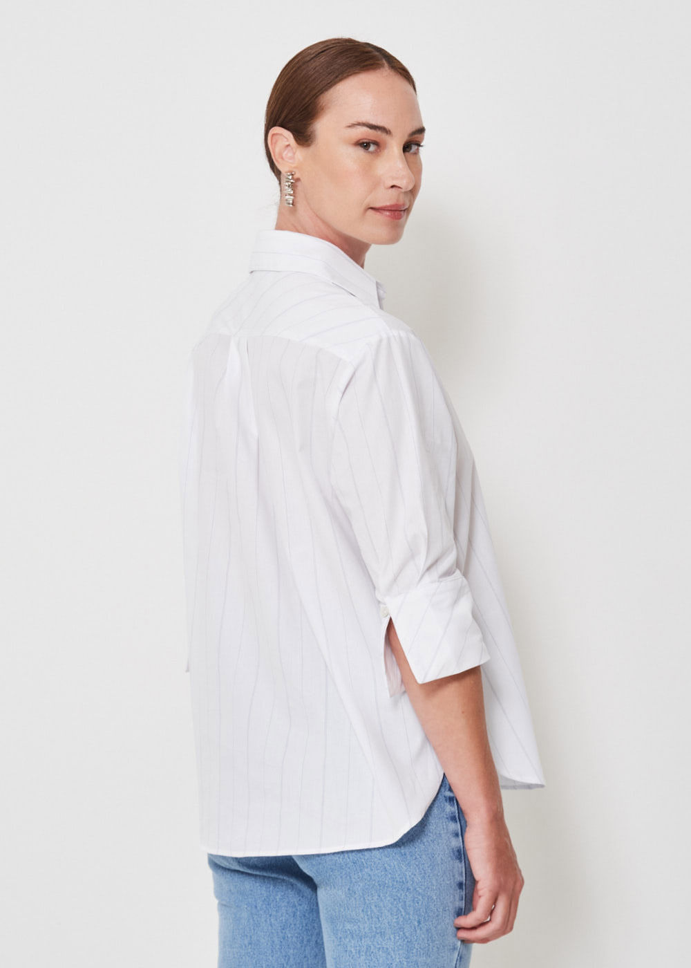 55.70.3402LIS CAMISA OVERSIZED MG 7/8 LISTRADA