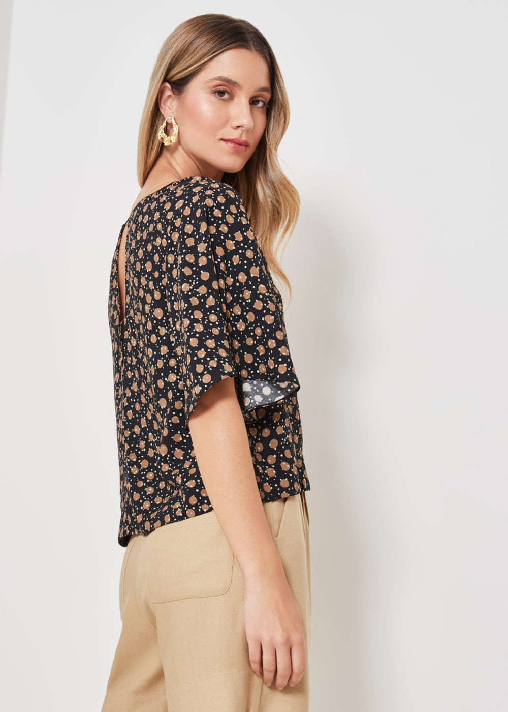 57.20.3408PTO BLUSA M/C ESTAMPA DUO POÁ