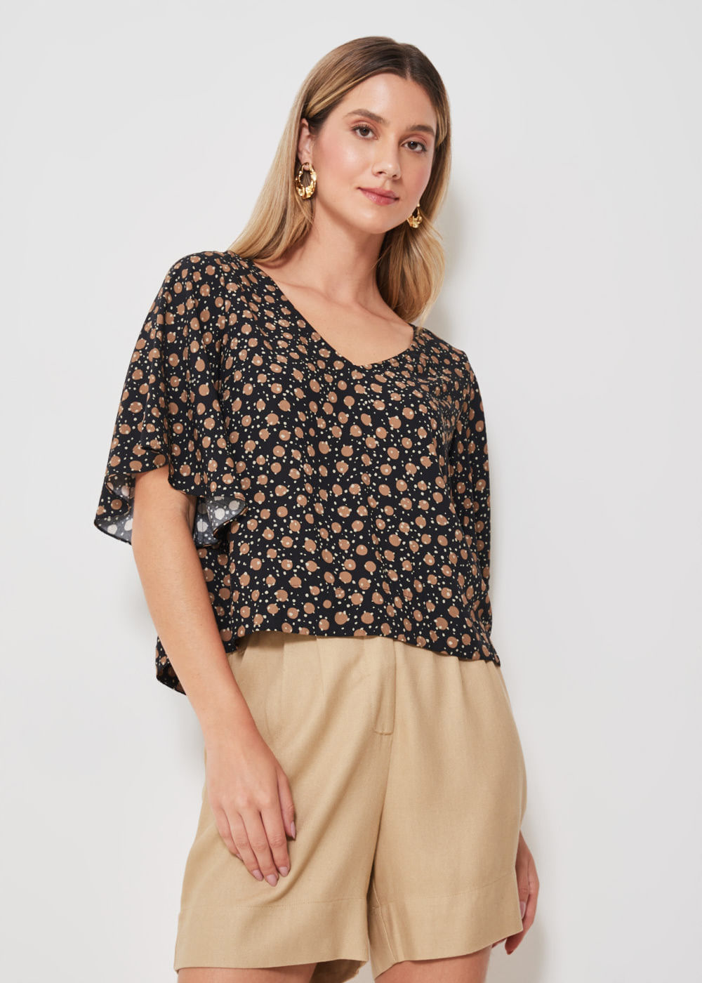 57.20.3408PTO BLUSA M/C ESTAMPA DUO POÁ