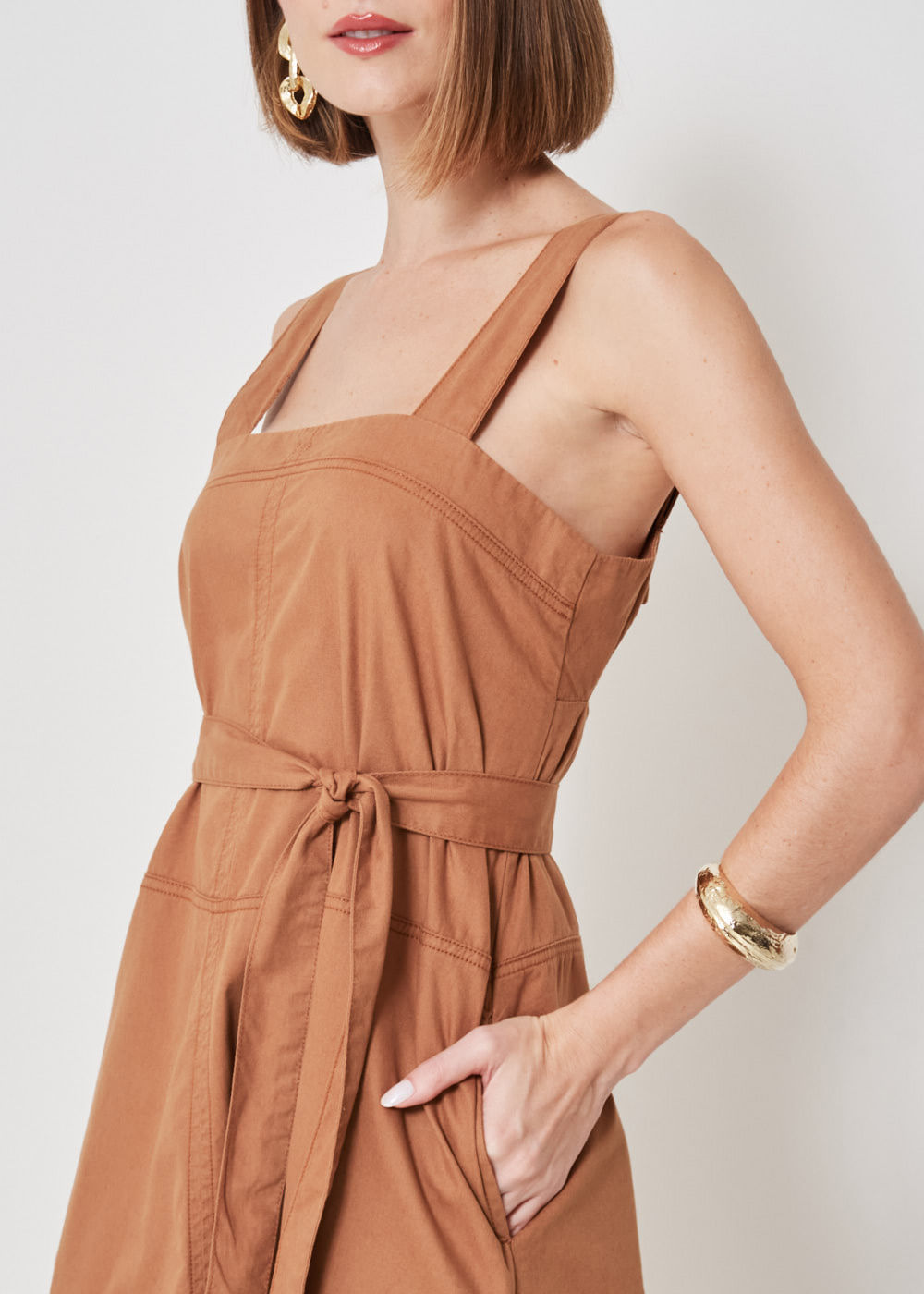 13.00.3401MDR VESTIDO MIDI SARJA DECOTE RETO