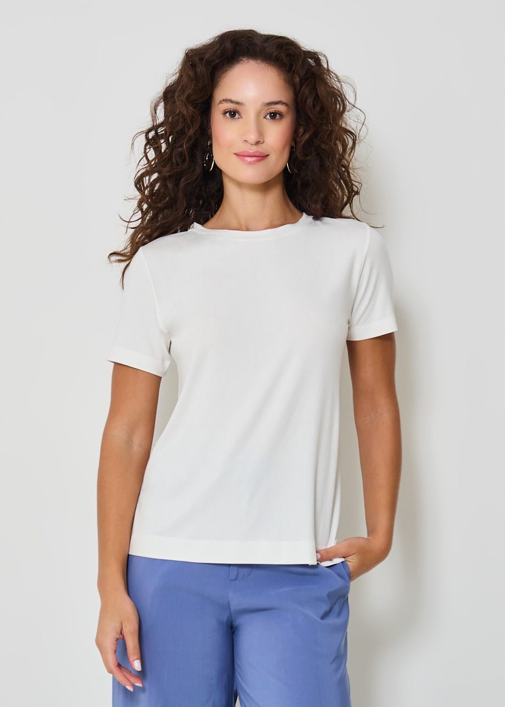 67.10.3402OFW T-SHIRT BÁSICA MALHA GOLA CARECA