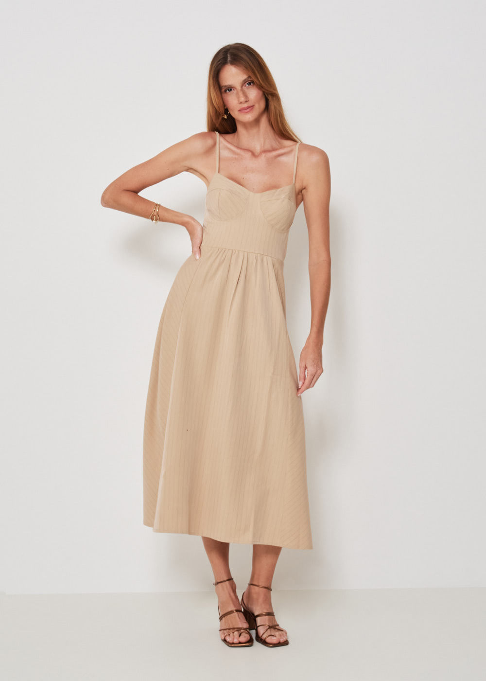 23.10.3406CML VESTIDO MIDI RISCA DE GIZ COM LUREX