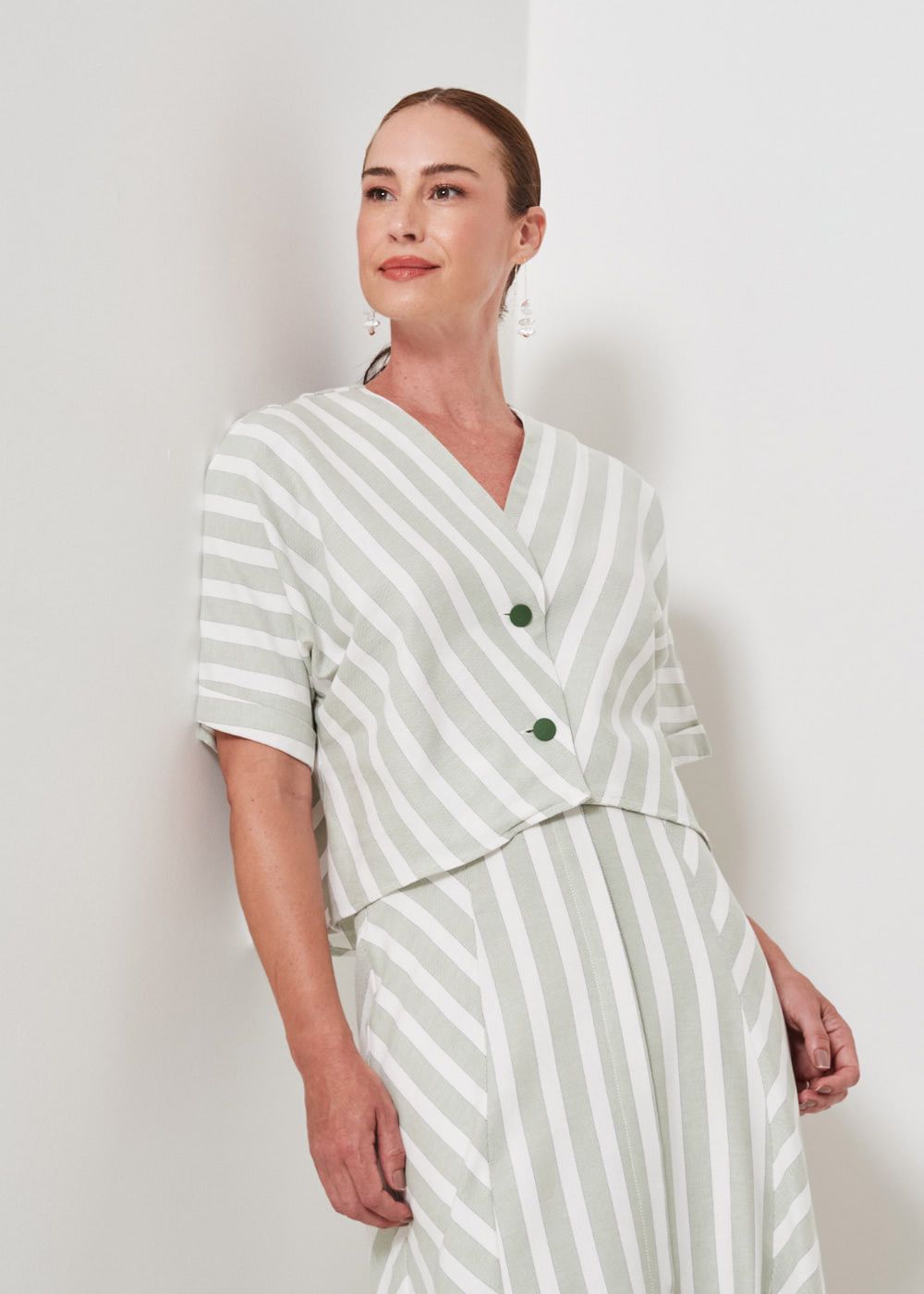 57.40.3405LIS BLUSA M/C LISTRADA