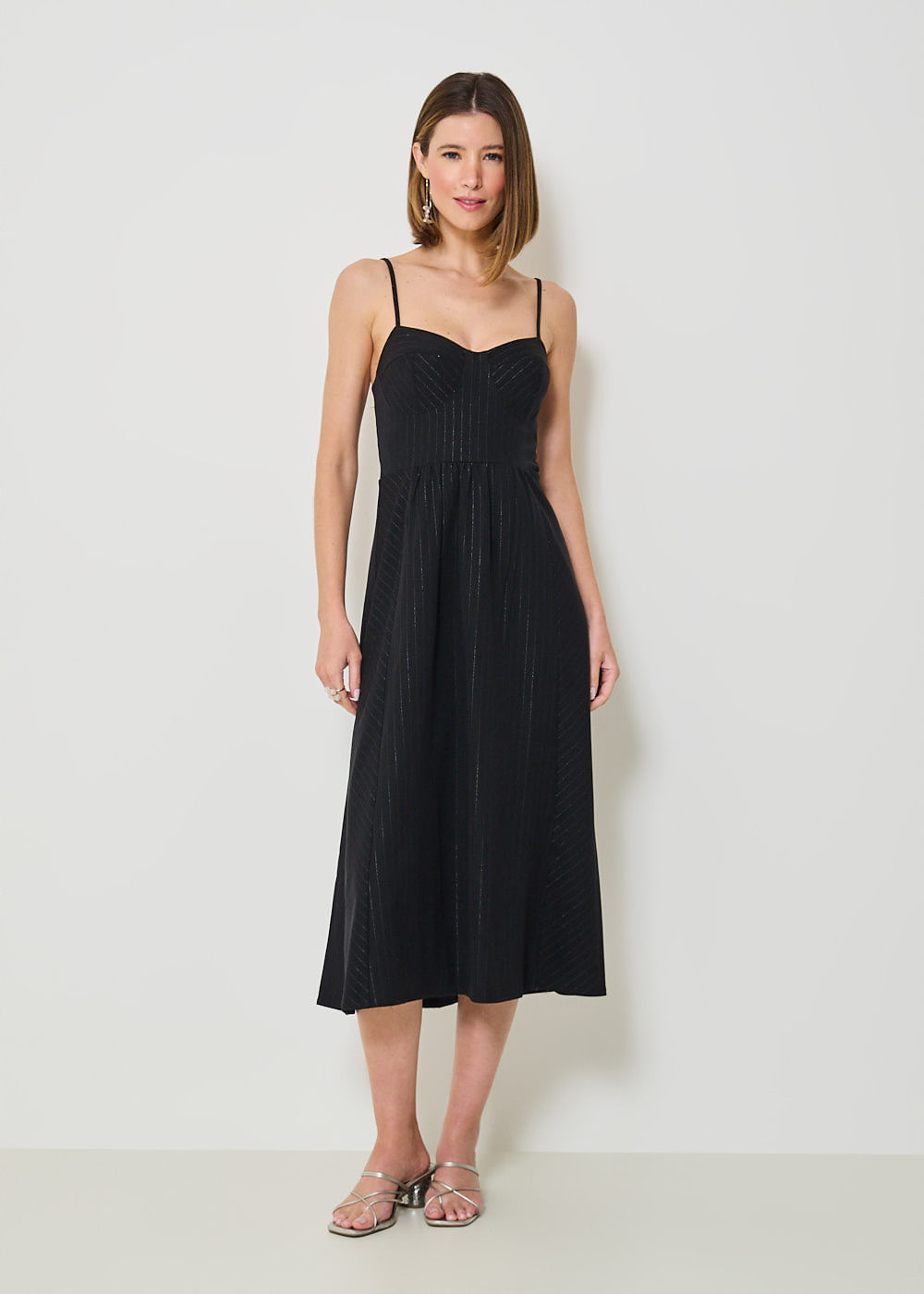 23.10.3406PTO VESTIDO MIDI RISCA DE GIZ COM LUREX