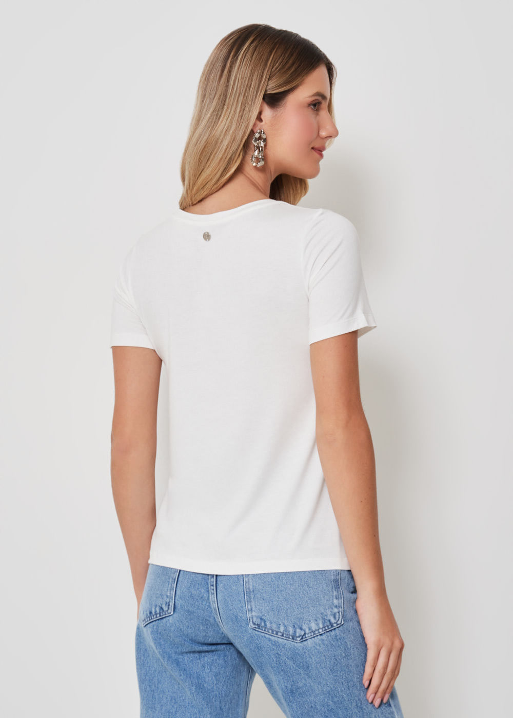 67.43.3410OFW T-SHIRT MALHA APLICAÇÃO THE NATURE
