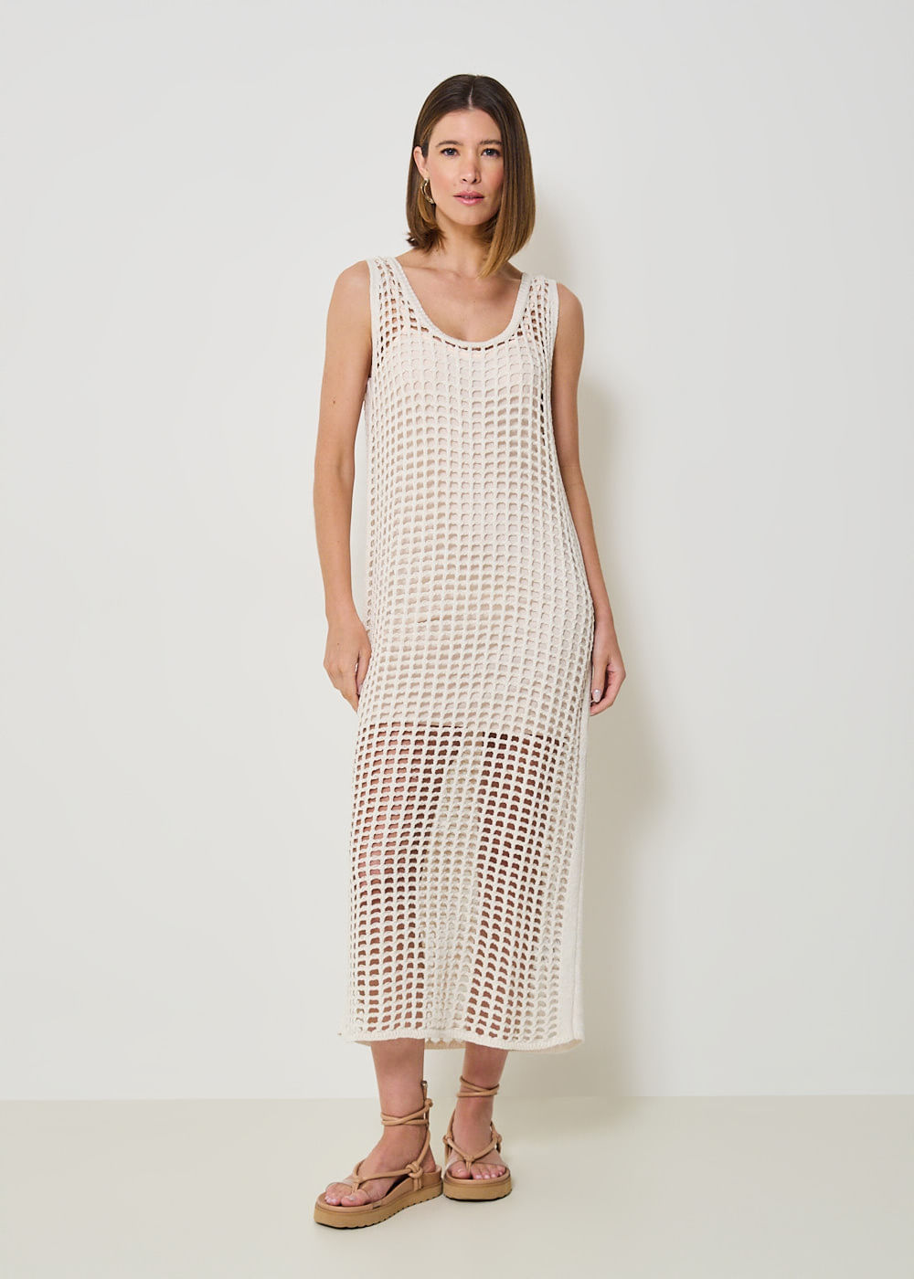 43.10.3401OFW VESTIDO MIDI TELA TRICOT ECOLÓGICO
