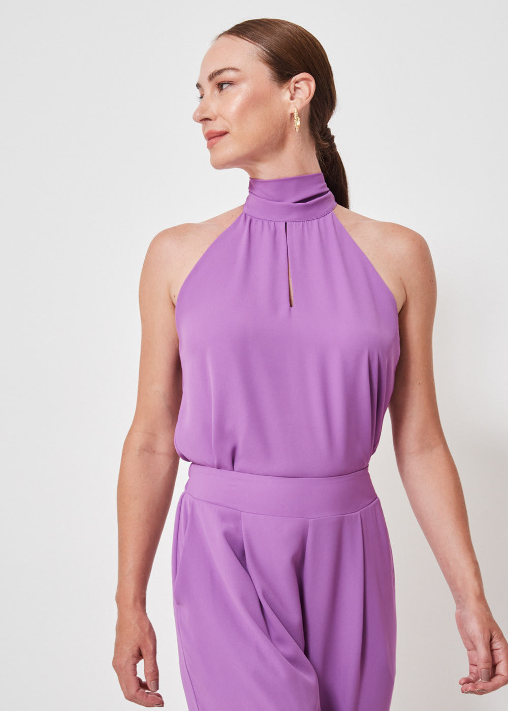 58.40.3410UVA REGATA CHIFFON HALTER NECK