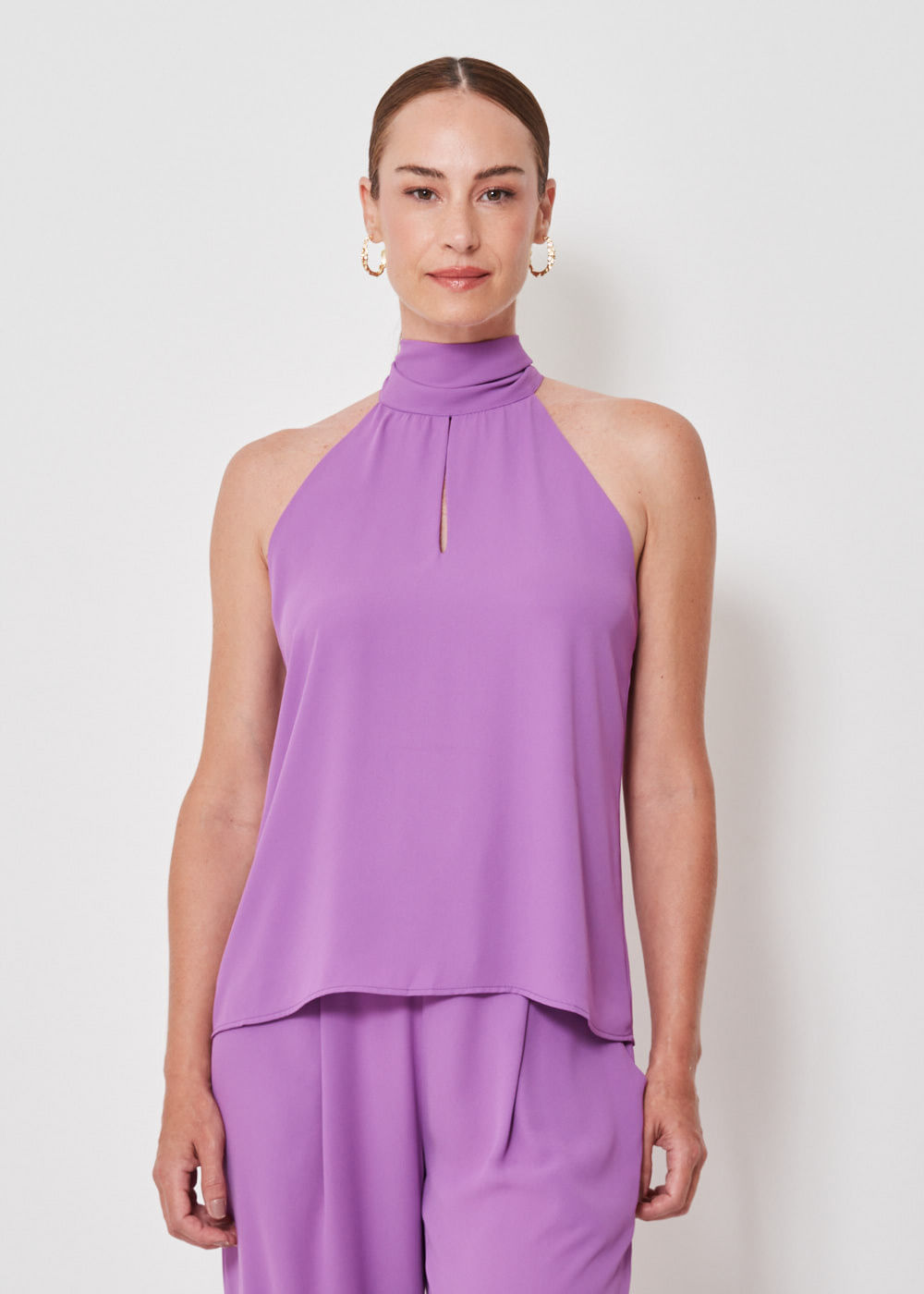 58.40.3410UVA REGATA CHIFFON HALTER NECK