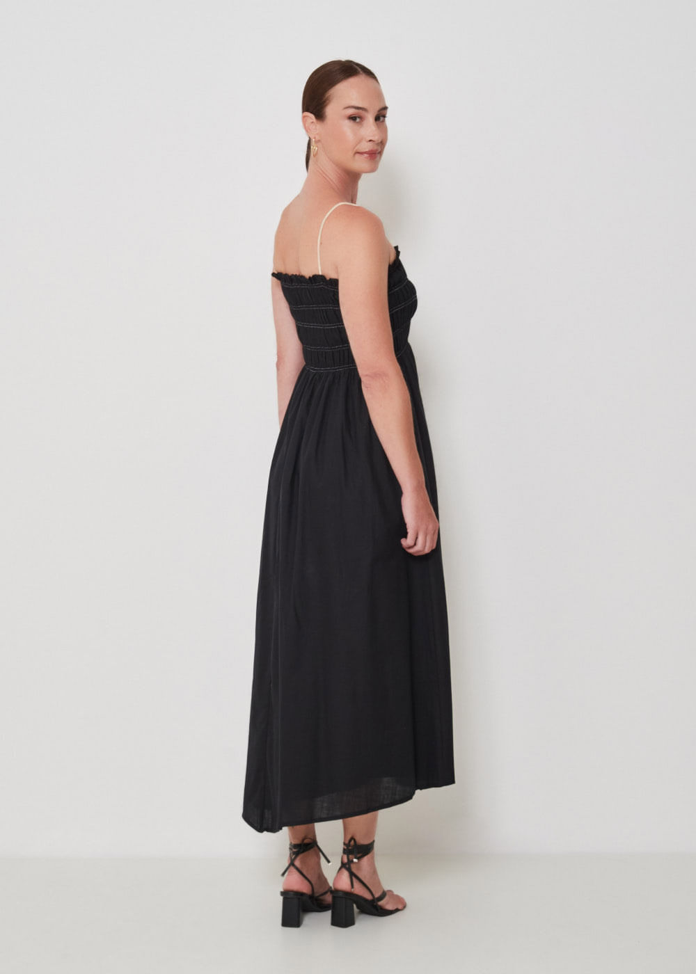 53.00.3401PTO VESTIDO MIDI COM LASTEX