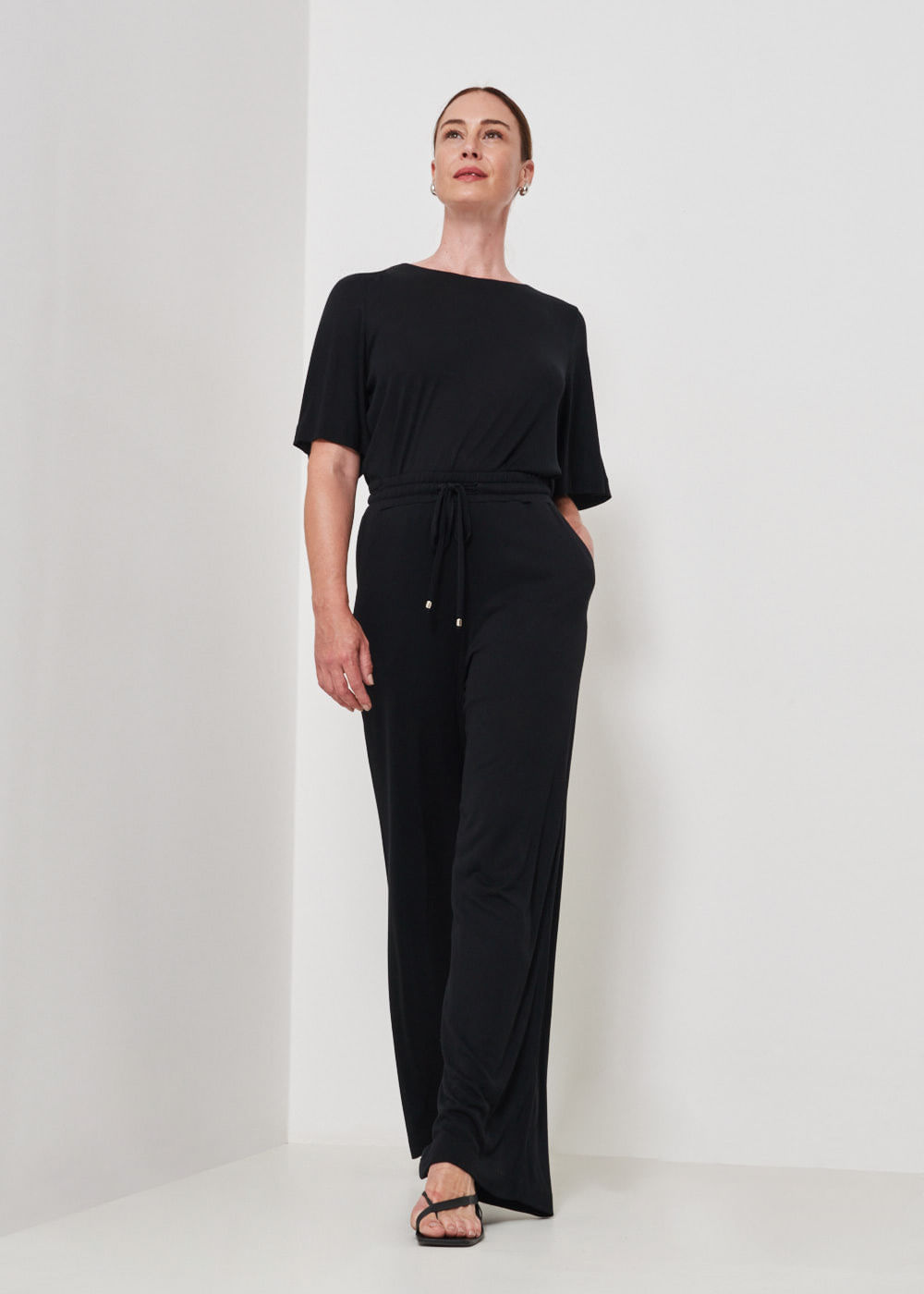 62.30.3405PTO CALÇA PANTALONA MALHA TRICOT