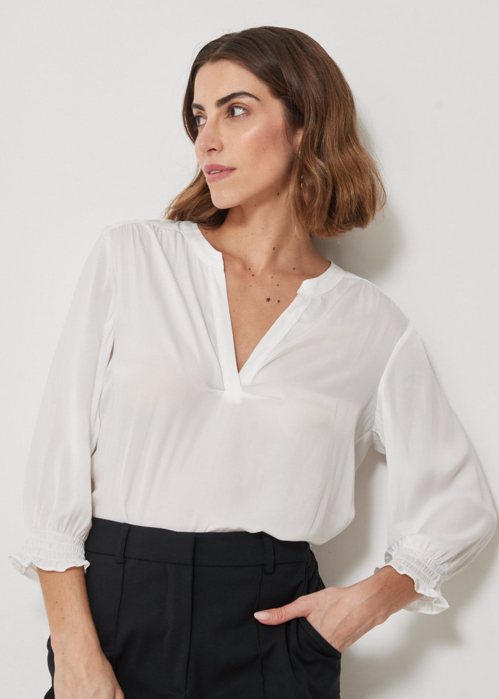56.40.3409OFW BLUSA GOLA PADRE MANGA 3/4