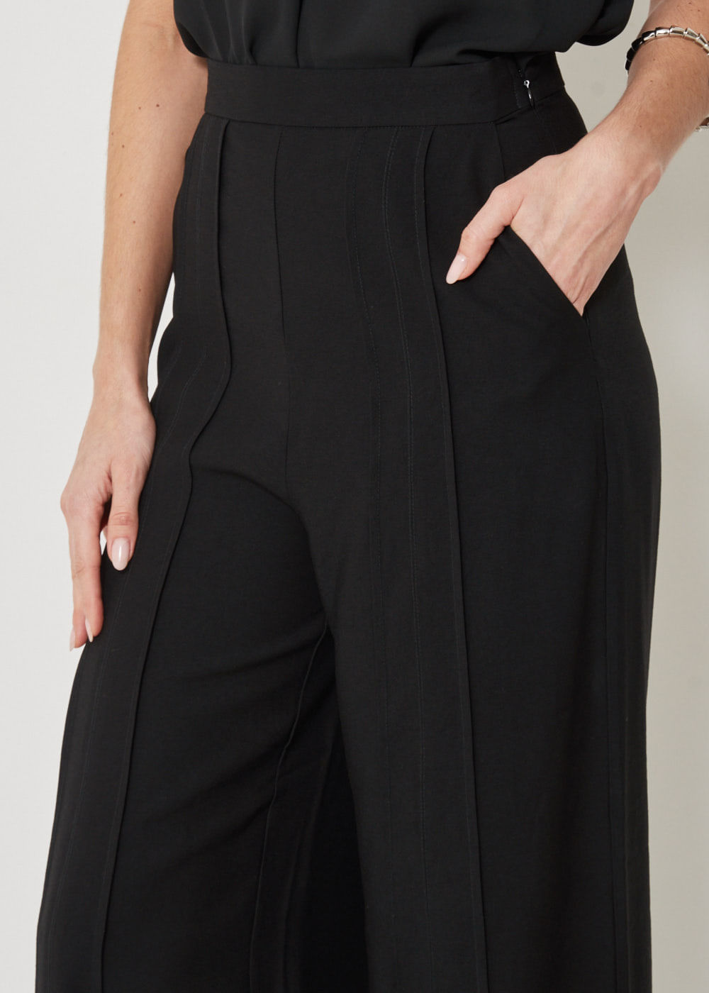 22.23.3401PTO CALÇA PANTALONA NERVURA DUPLA - HIGHLINE