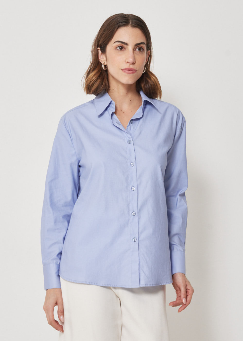 55.40.3409CEU CAMISA M/L ABOTOAMENTO FRENTE