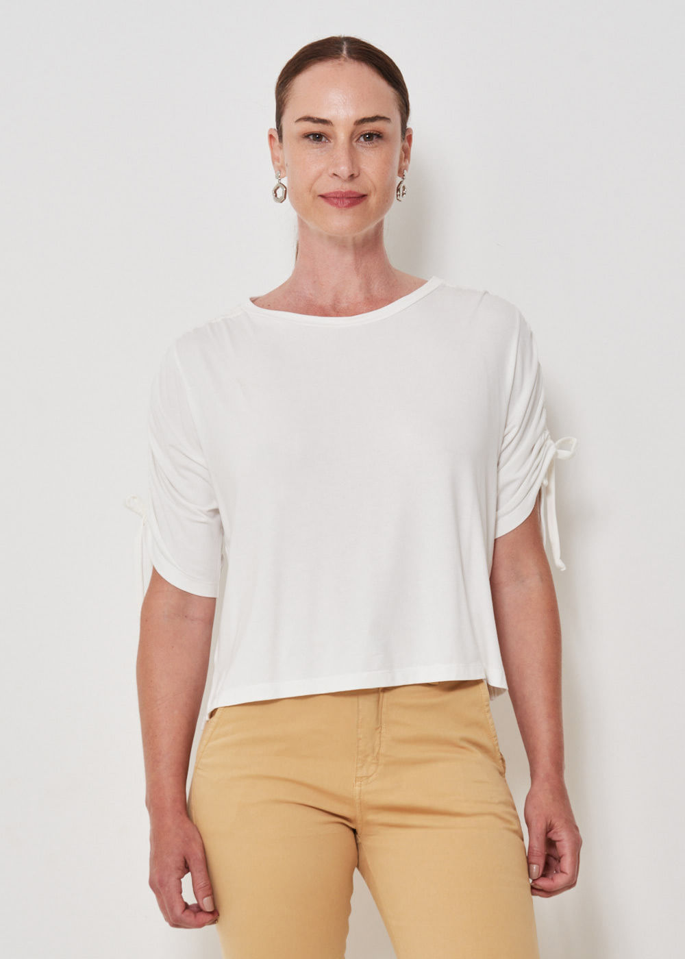 67.40.3404OFW BLUSA MALHA AMARRAÇÃO NAS MANGAS