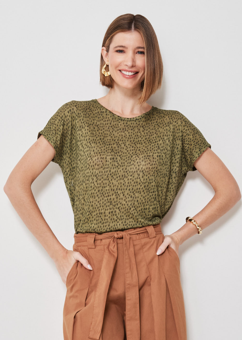67.20.3401EST BLUSA MALHA ESTAMPA DOTS